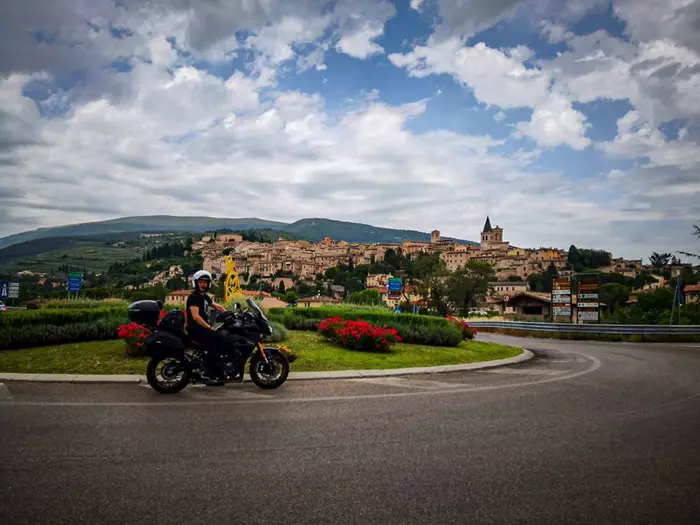 itinerario in moto in Umbria in 4 giorni