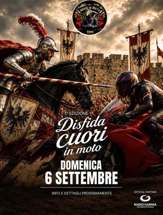 Disfida Cuori in Moto – Barletta, 6 settembre 2026