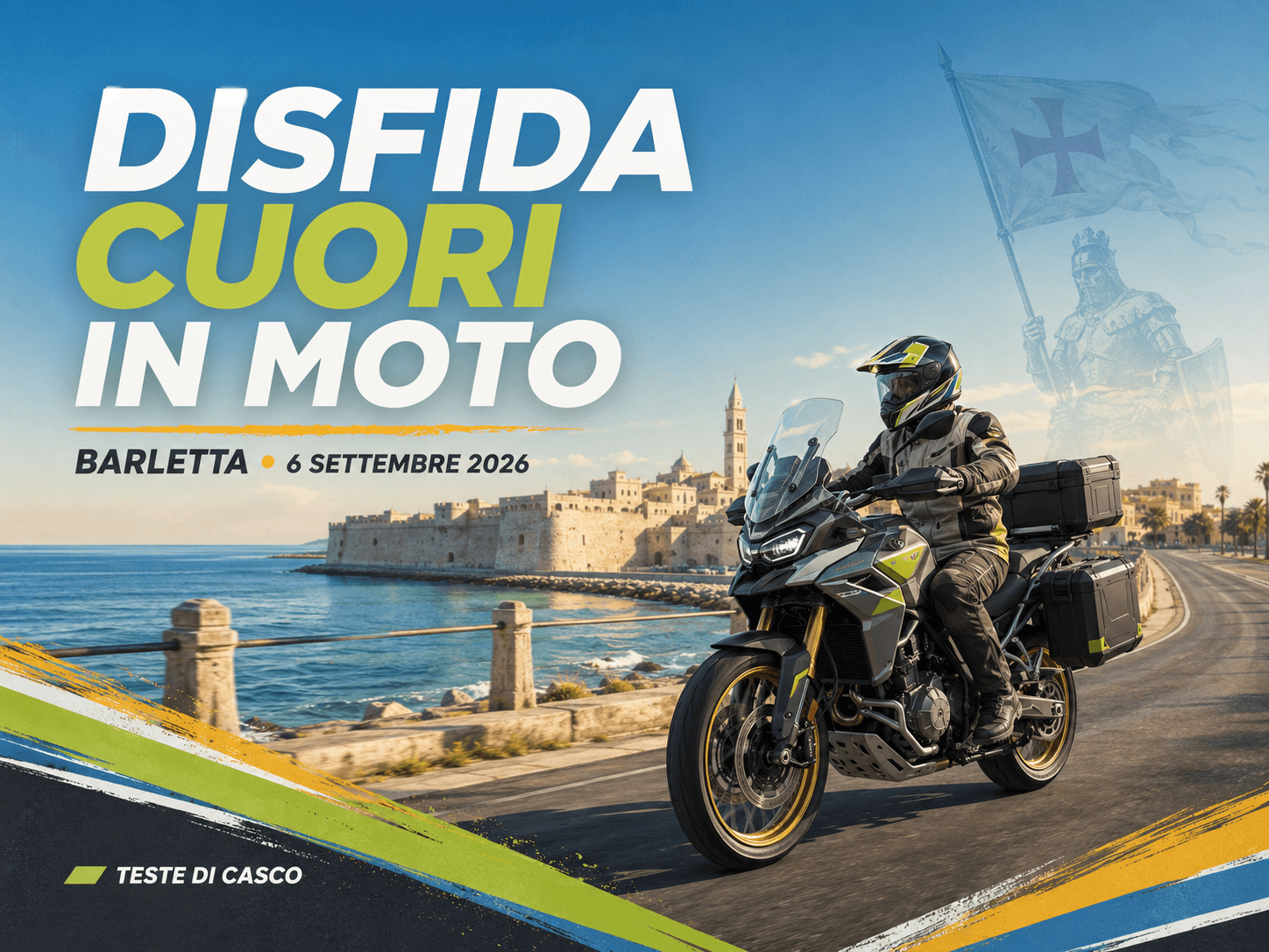Disfida cuori in moto: programma Barletta 2026